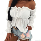 Sexy Shirt New Office Street Tops and Blouses image 2