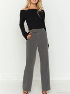 Sexy Slim Crop Off Shoulder Sweater image 5