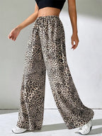 Sexy Striped Side Split Tie-Up Wide-Leg Sweatpant image 6
