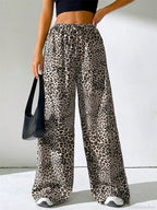 Sexy Striped Side Split Tie-Up Wide-Leg Sweatpant image 5