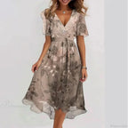 Sexy V-neck Floral Swing Dress image 11