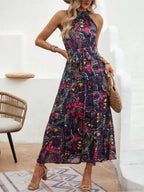 Sexy Vintage Hanging Neck Boho Dress image 5