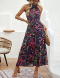 Sexy Vintage Hanging Neck Boho Dress image 7
