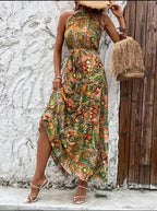 Sexy Vintage Hanging Neck Boho Dress image 8