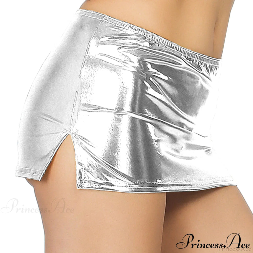 Sexy Wetlook Mini Club Party Skirt image 22