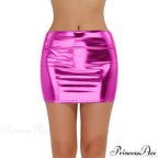 Sexy Wetlook Mini Club Party Skirt image 1