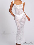 Sexy Women Lace Floral Sling Mesh See-Through Sleeveless Strap Low Cut Summer Backless Party Vestido image 7