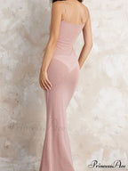 Sexy Women Sleeveless Strap Slim Sparkle Rhinestone Low Cut Trumpet Summer Party Female Vestido image 7
