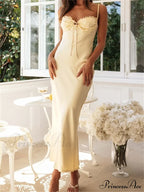 Sexy Women Sleeveless Strap Solid Color Summer Party Ruffles Ruched V-neck Cocktail Female Vestidos image 3