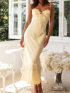 Sexy Women Sleeveless Strap Solid Color Summer Party Ruffles Ruched V-neck Cocktail Female Vestidos image 1