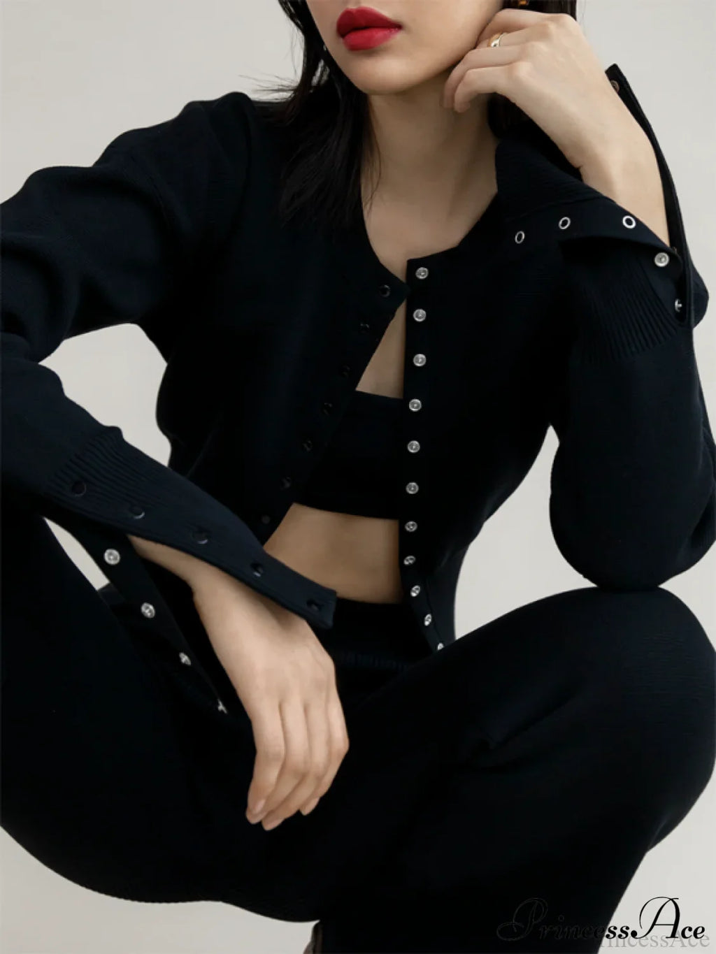 Sexy Women's Button Cardigan image 2