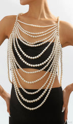 SHAWL WHITE PEARL TOP image 1