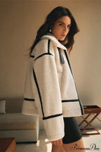 Shearling Biker Thick Fleece Coat image 2