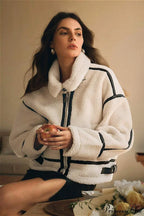 Shearling Biker Thick Fleece Coat image 3