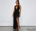 Sheer Appeal High Charming Slit Halter Dress image 1