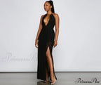 Sheer Appeal High Charming Slit Halter Dress image 1