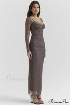 Sheer Long Sleeve Charming Bodycon Maxi Dress image 17
