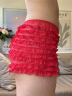 Sheer Mesh Ruffle Sleep Short image 2