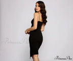 She's Got That Chic Graceful Style Crepe Midi Dress image 2
