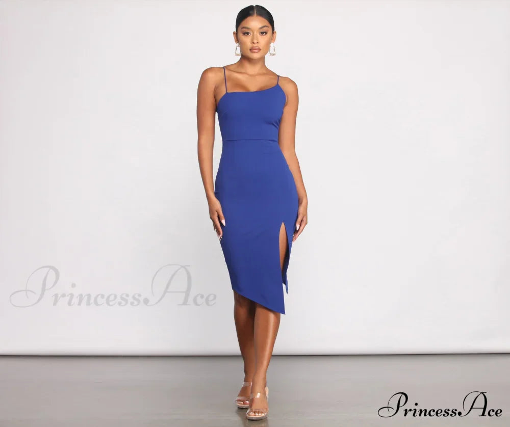 She's Got That Chic Graceful Style Crepe Midi Dress image 5