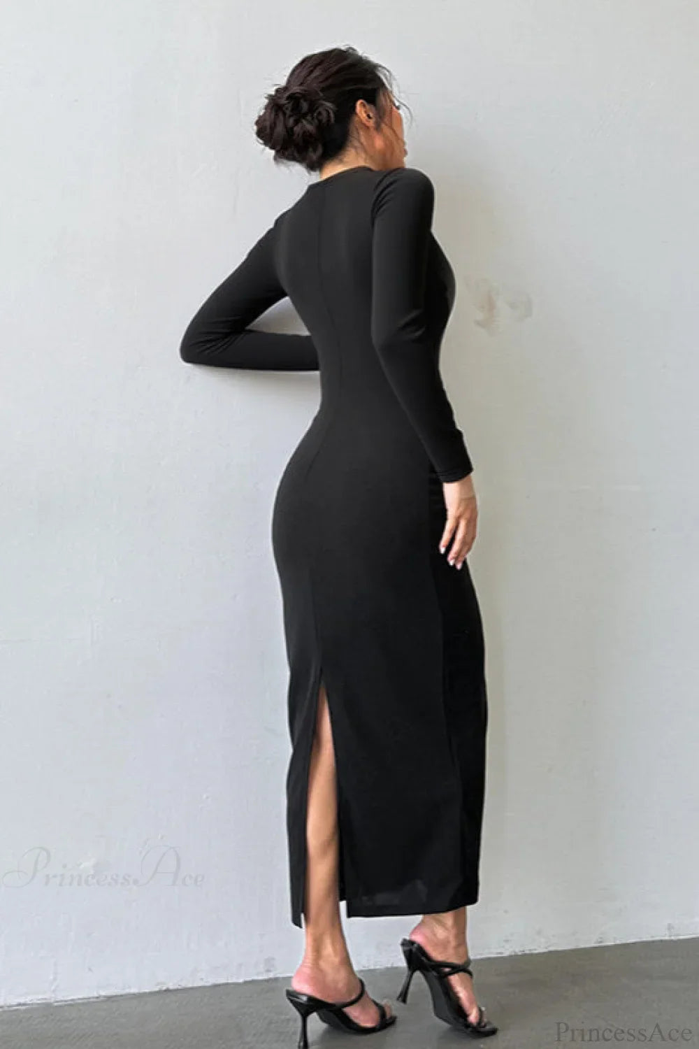Shimmer Tight Mermaid Fitted Maxi Party Dress image 5