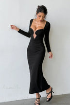 Shimmer Tight Mermaid Fitted Maxi Party Dress image 2