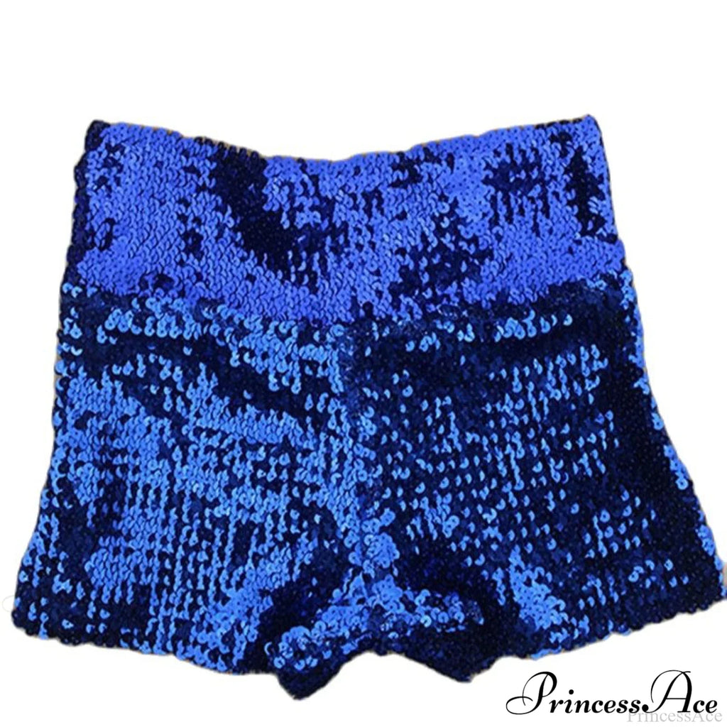 Shiny Sequin Pencil High Waist Mini Shorts image 10