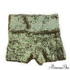 Shiny Sequin Pencil High Waist Mini Shorts image 7