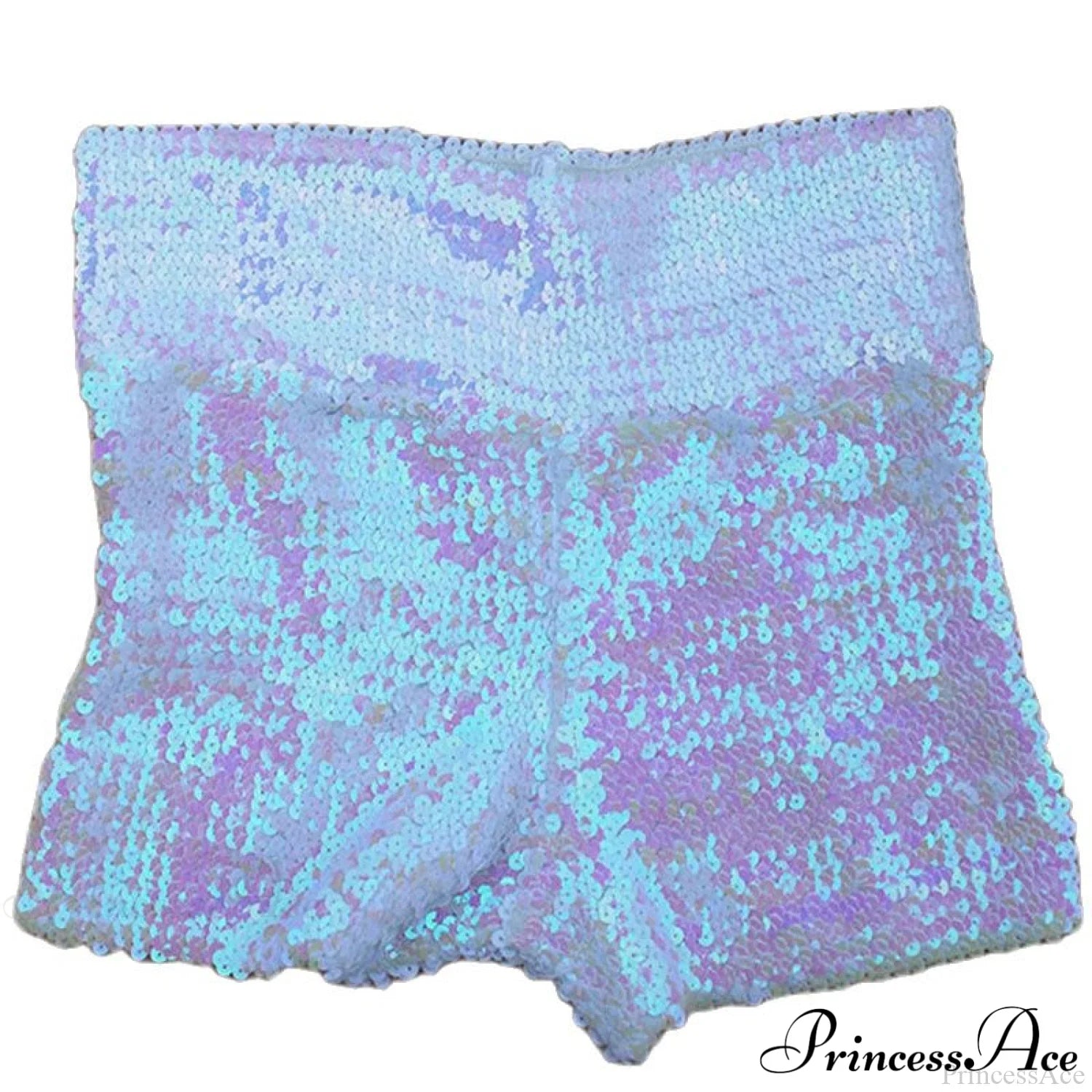 Shiny Sequin Pencil High Waist Mini Shorts image 5
