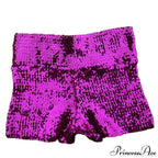 Shiny Sequin Pencil High Waist Mini Shorts image 13