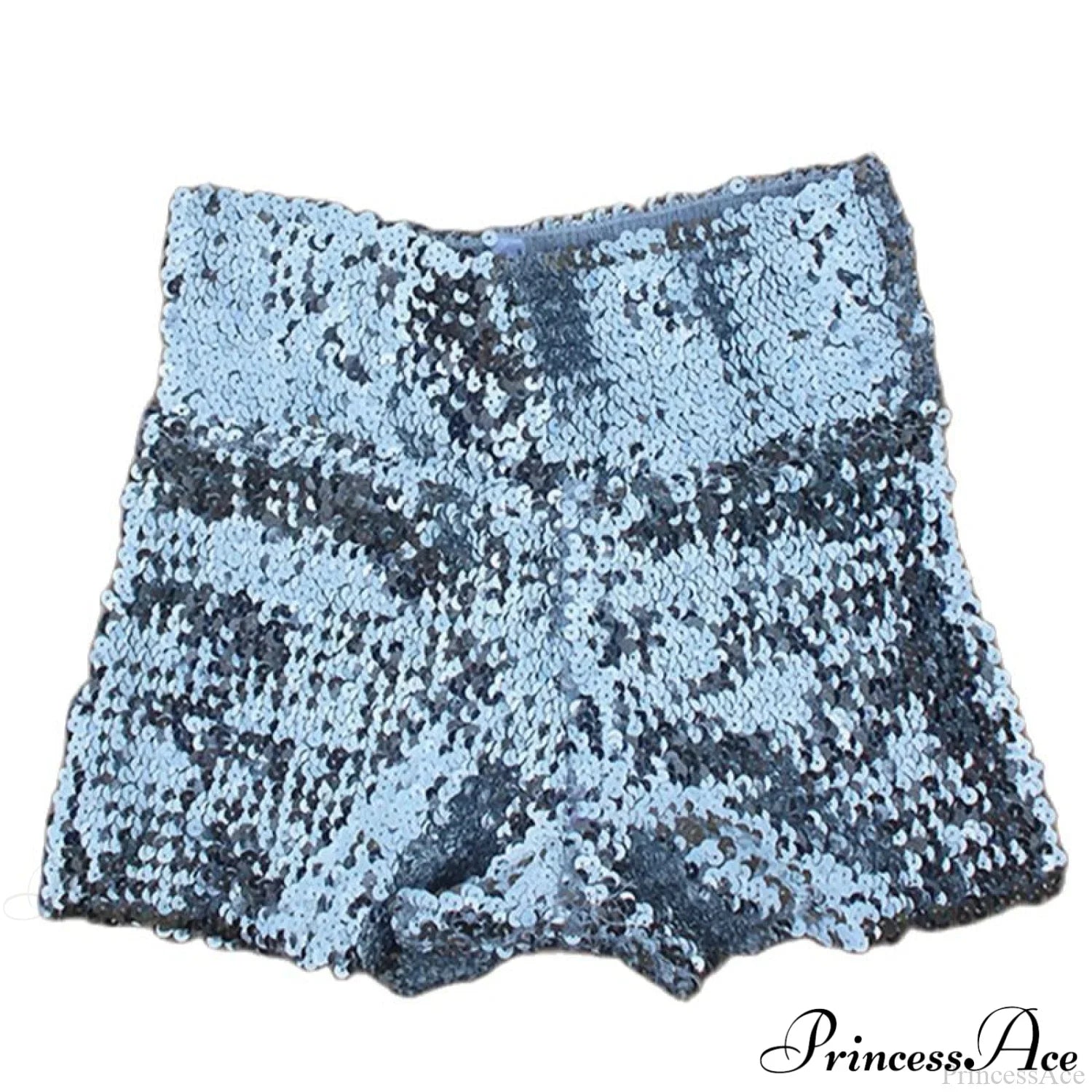 Shiny Sequin Pencil High Waist Mini Shorts image 6