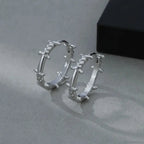 Shiny Thorns Circle Five-Pointed Star Earring image 5