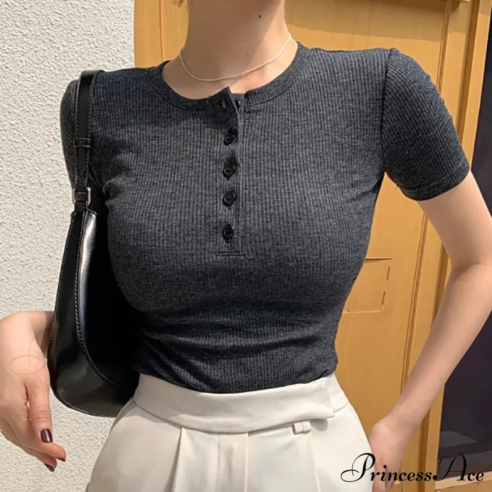 Short Sleeve Cotton Tee Shirt image 1