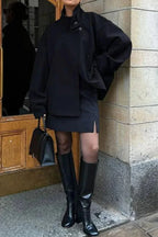Short Woolen Casual Lapel Overcoat image 1