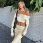 Shoulder Long Sleeve Maxi Dress image 1