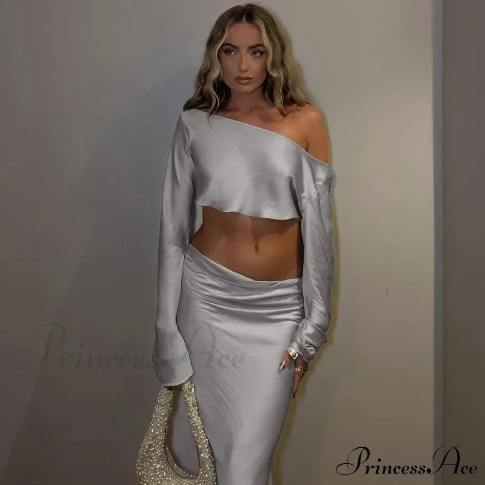 Shoulder Long Sleeve Maxi Dress image 5