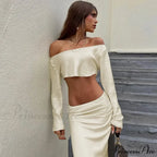 Shoulder Long Sleeve Maxi Dress image 2
