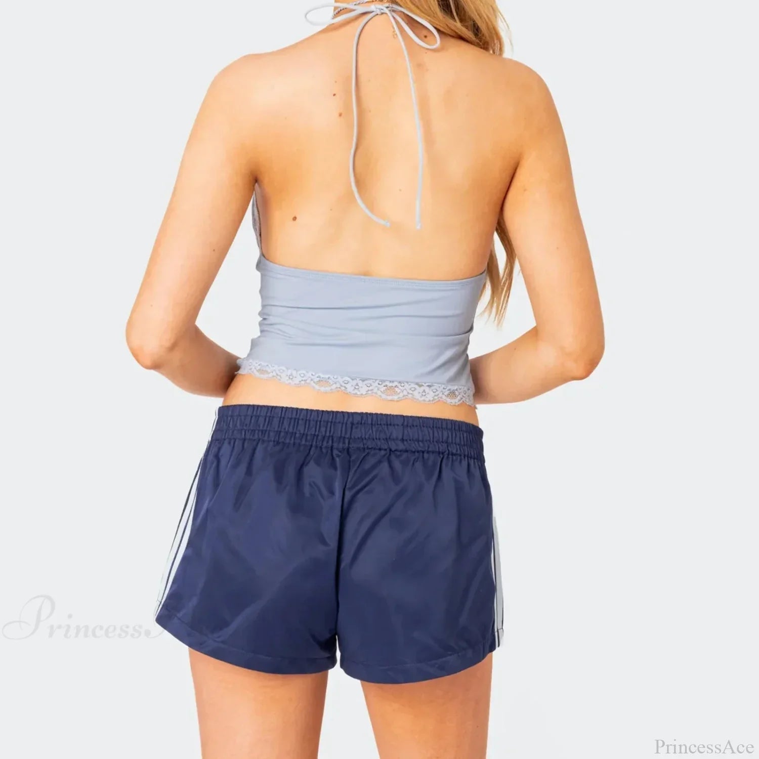 Side Stripe Print Elastic Lounge Short image 2