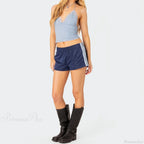 Side Stripe Print Elastic Lounge Short image 1
