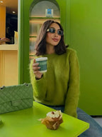 Simple Cashmere Round Neck Sweater image 2