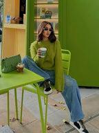 Simple Cashmere Round Neck Sweater image 6