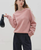 Simple Colorful Dot Wool Pullover Sweater image 1