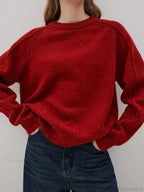Simple Colorful Dot Wool Pullover Sweater image 4
