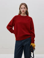 Simple Colorful Dot Wool Pullover Sweater image 7