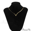 Simple Men's Jewelry Creative V-shaped Necklace image 3