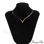 Simple Men's Jewelry Creative V-shaped Necklace image 3