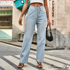 Simple New Loose Comfortable Fashion Slimming Light Blue Baggy Denim Jean image 4