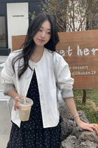 Simple Striped Sleeve Patchwork Casual Jacket image 5