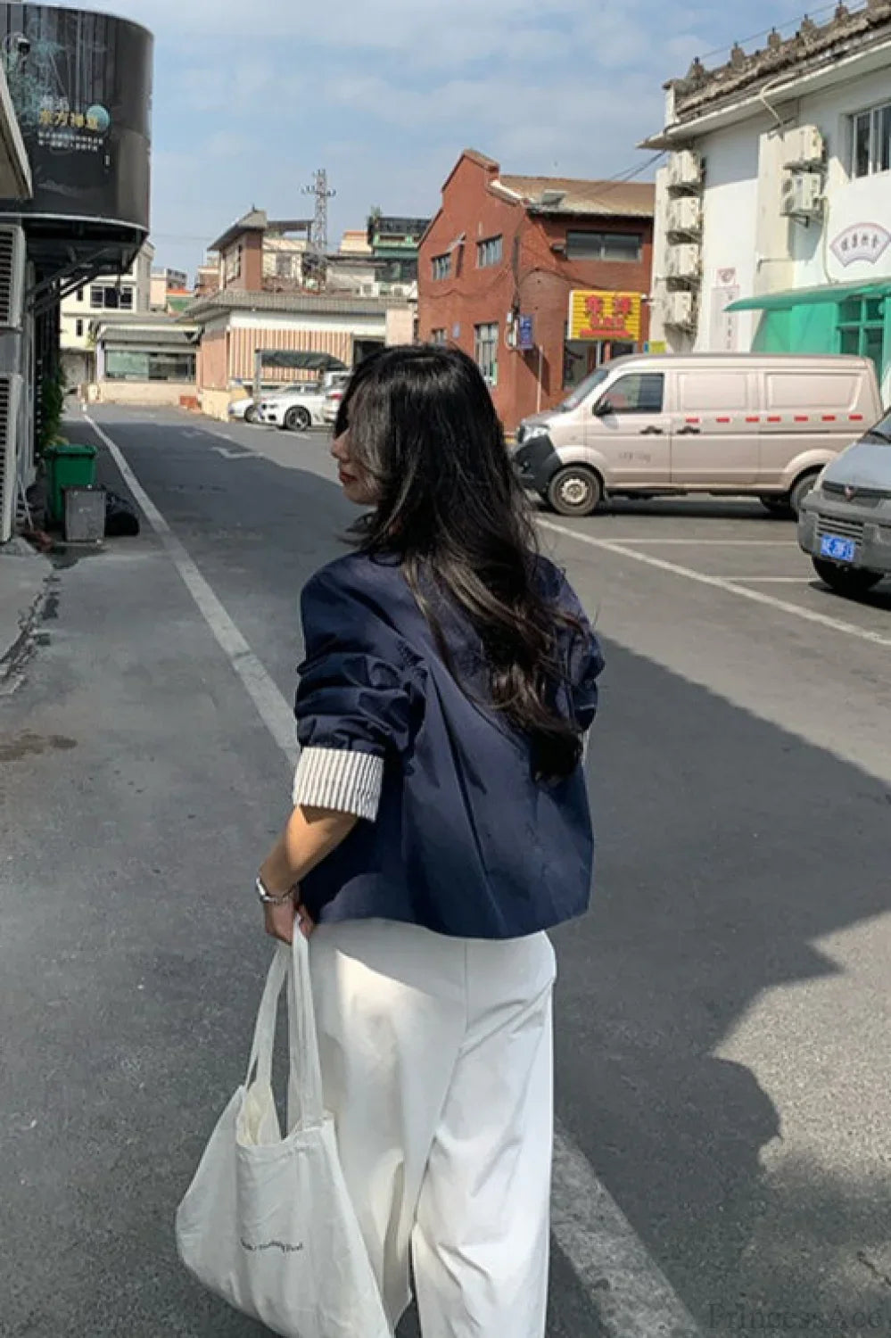Simple Striped Sleeve Patchwork Casual Jacket image 8