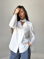 Single Breasted Ruffles Full Sleeve Blouse image 1